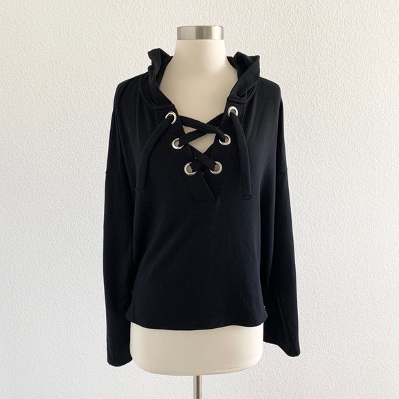 beyond yoga over tied cropped pullover